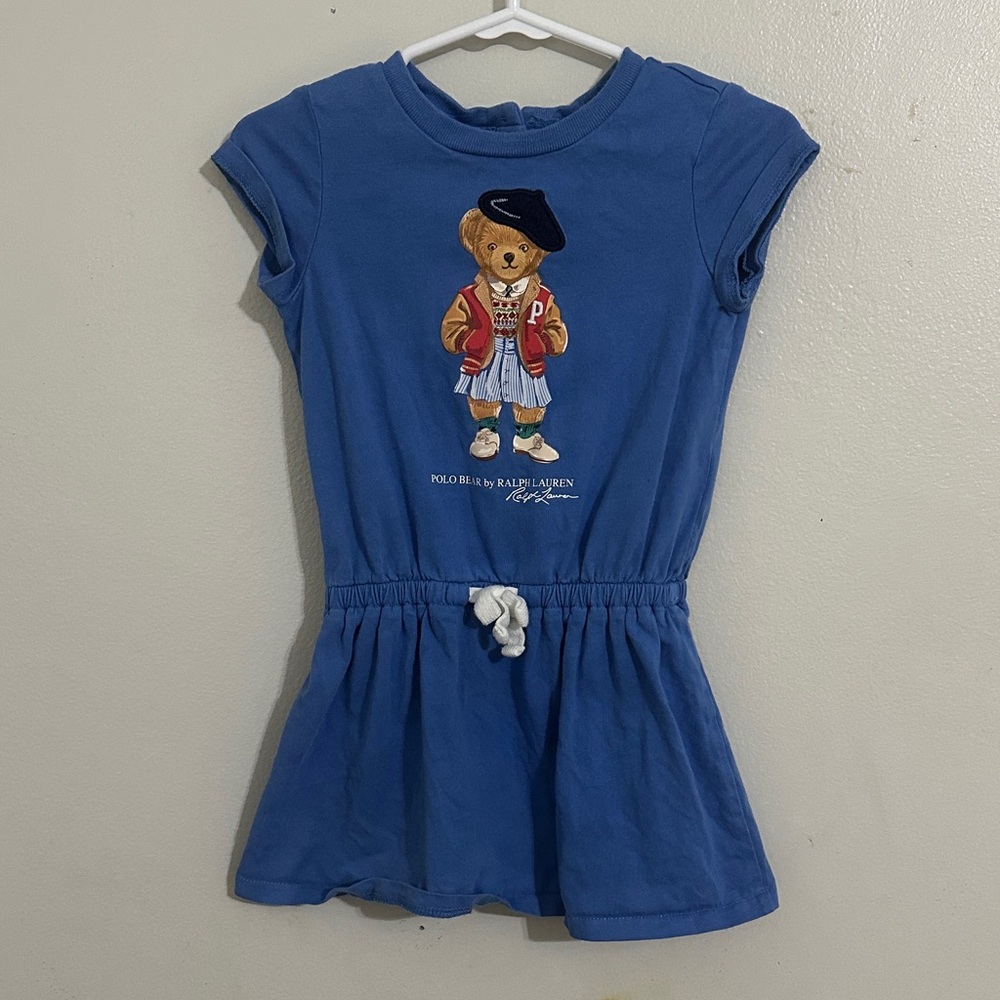 Ralph Lauren Blue Peplum Casual Dress